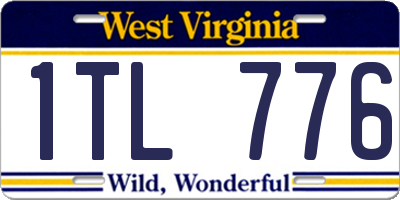 WV license plate 1TL776