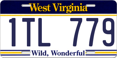 WV license plate 1TL779