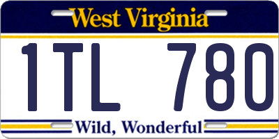 WV license plate 1TL780