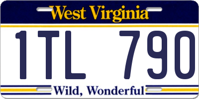 WV license plate 1TL790