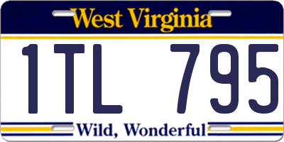 WV license plate 1TL795