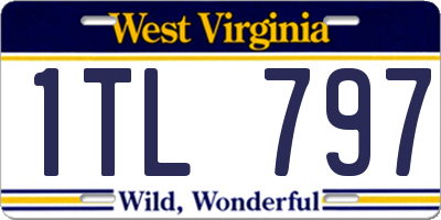 WV license plate 1TL797