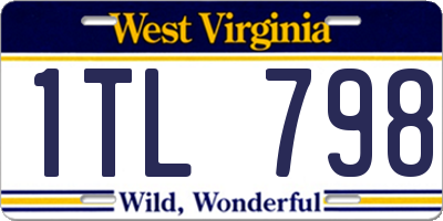 WV license plate 1TL798