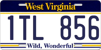 WV license plate 1TL856