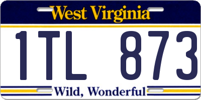 WV license plate 1TL873