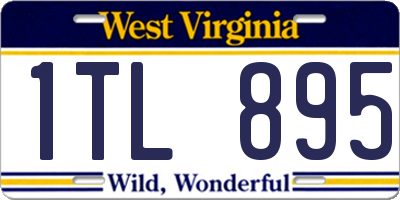 WV license plate 1TL895