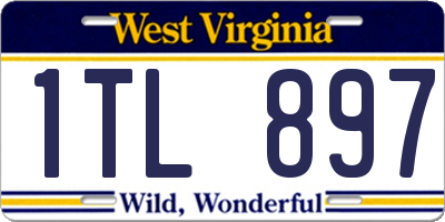 WV license plate 1TL897