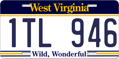 WV license plate 1TL946