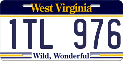 WV license plate 1TL976