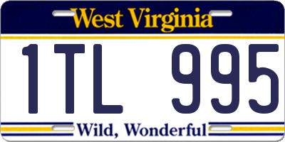 WV license plate 1TL995