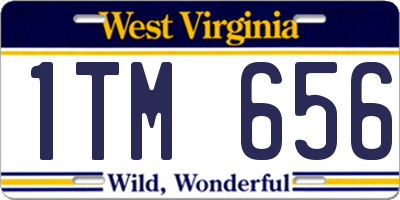 WV license plate 1TM656