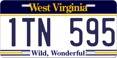 WV license plate 1TN595