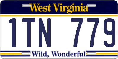 WV license plate 1TN779