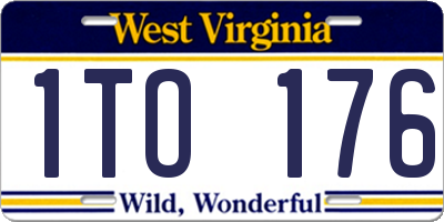 WV license plate 1TO176