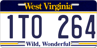 WV license plate 1TO264