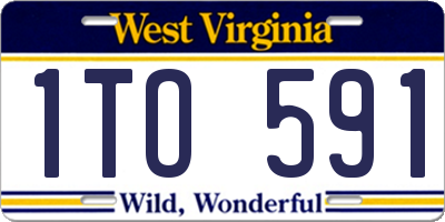 WV license plate 1TO591