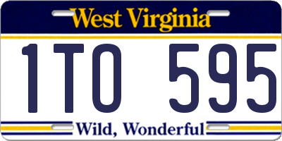 WV license plate 1TO595