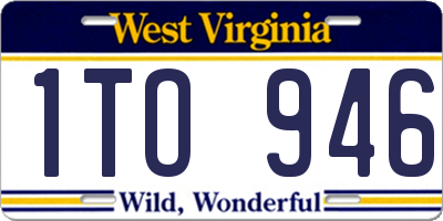 WV license plate 1TO946