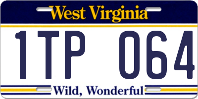 WV license plate 1TP064