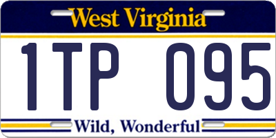 WV license plate 1TP095