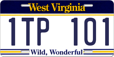 WV license plate 1TP101
