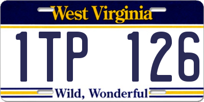WV license plate 1TP126