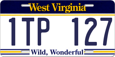 WV license plate 1TP127
