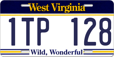 WV license plate 1TP128