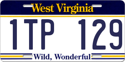 WV license plate 1TP129