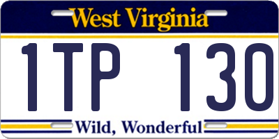 WV license plate 1TP130