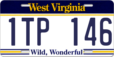 WV license plate 1TP146