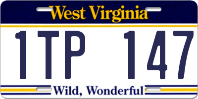 WV license plate 1TP147