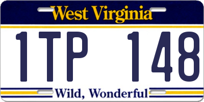 WV license plate 1TP148