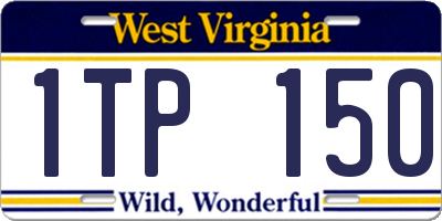 WV license plate 1TP150