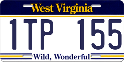 WV license plate 1TP155