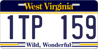 WV license plate 1TP159