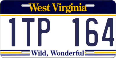 WV license plate 1TP164