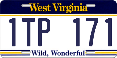 WV license plate 1TP171