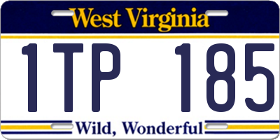 WV license plate 1TP185