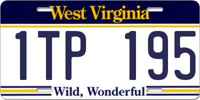 WV license plate 1TP195