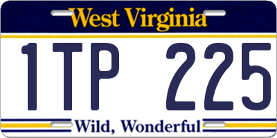 WV license plate 1TP225