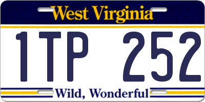 WV license plate 1TP252