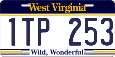 WV license plate 1TP253