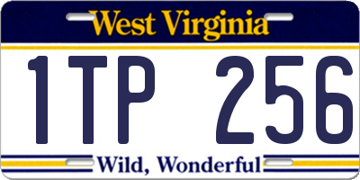 WV license plate 1TP256