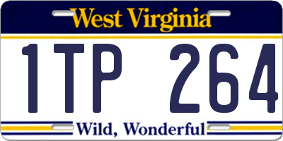 WV license plate 1TP264