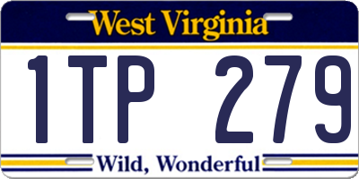 WV license plate 1TP279