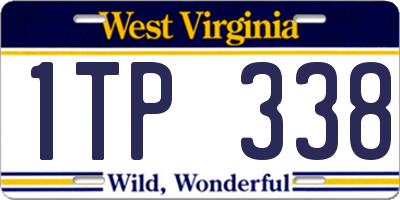 WV license plate 1TP338