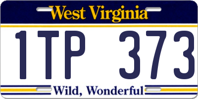 WV license plate 1TP373