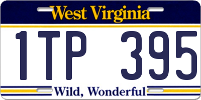 WV license plate 1TP395