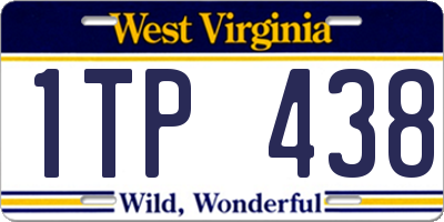 WV license plate 1TP438